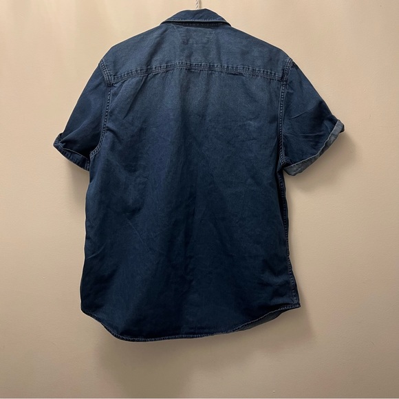 Calvin Klein Jeans Denim Button Up Shirt Blue US L - Picture 4 of 11
